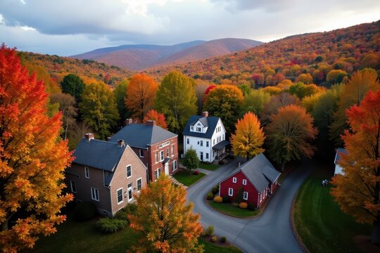Autumn foliage blankets Mount Allison & Sackville Historic buildings, vibrant colors , education, outdoors