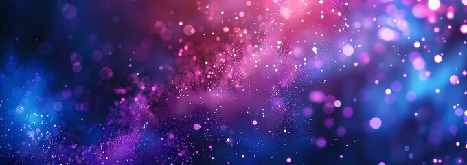 Obraz premium abstract background with glowing particles and dark blue