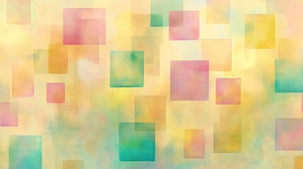 Abstract Pastel Squares Background Design