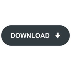 Download Button Isolated on White Background