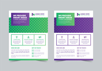 Creative Business Flyer Template | CMYK | US Letter | Print Ready | 0.125 Bleed
