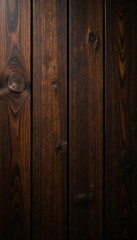 Rich, dark wood grain texture, deep brown tones, wooden background, rustic, dark wooden background