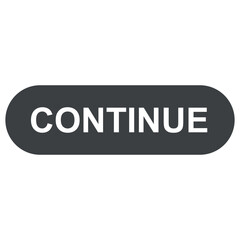 Continue Button Isolated on White Background – Clear and Simple Design