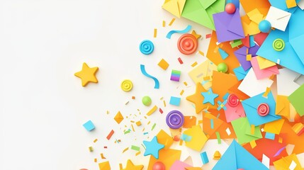abstract background with colorful balls
