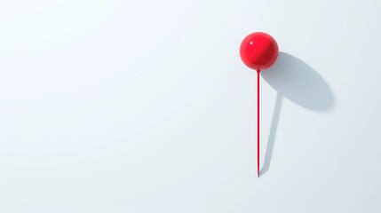 red  pins with white background