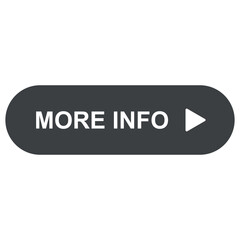 More Info Button with Icon - Isolated on White Background