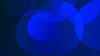 ABSTRACT BACKGROUND GRADIENT BLUE COLORFUL DESIGN WITH GEOMETRIC CIRCLE SHAPES VECTOR TEMPLATE GOOD FOR MODERN WEBSITE, WALLPAPER, COVER DESIGN 