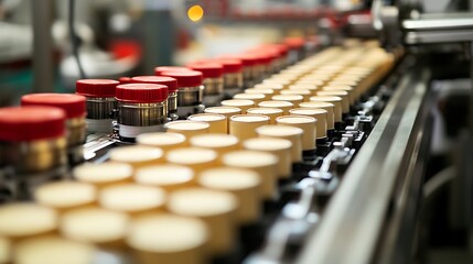 Obraz premium line of electric vehicle battery cells production