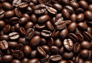 Obraz premium Full frame of Indonesian coffee beans