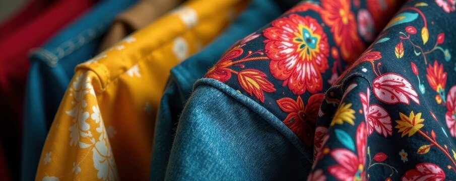 Close-up shot of artisan-made indie clothing detail, indie clothing, fashion, content