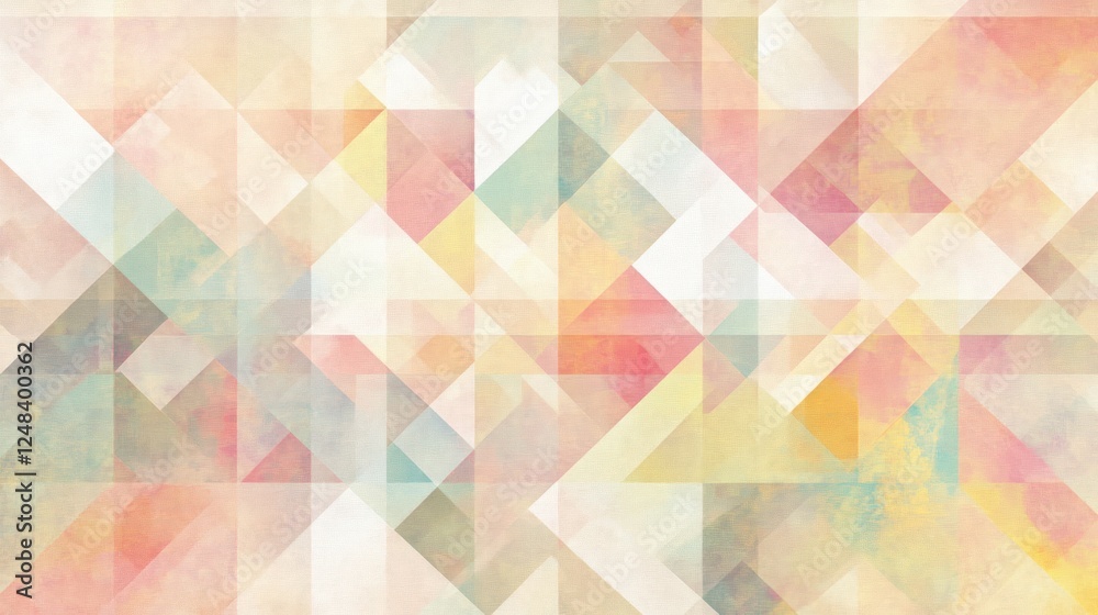 Poster abstract geometric pastel triangle pattern design
