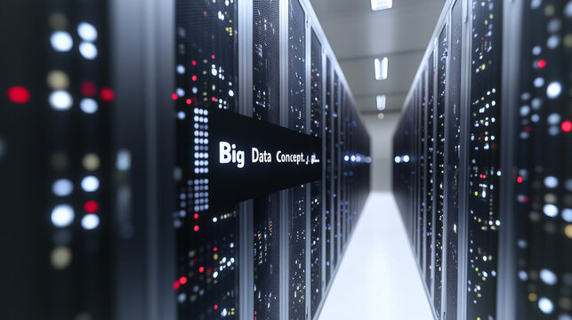 Big data concept program code white and grey background 3d render illustration