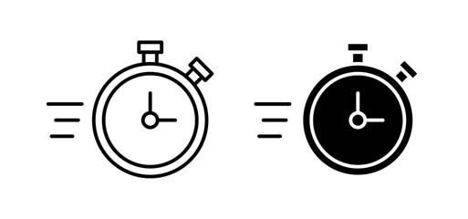 Express icons pack vectors in black flat and strokes
