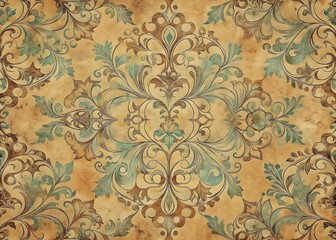 Ornate Floral Design Elegant Background Vintage Style Texture Artistic