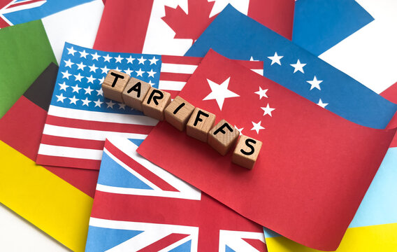 USA and Euro flag, symbol of economic tariffs trade war and tax barrier between United States of America and Euro zone.