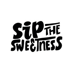 A stylish hand-lettered phrase 