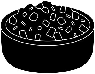 cucumber illustration vegan silhouette food logo tartar icon tartare outline vegetable pickled cooking meal appetizer healthy nutrition dish onion shape or vector graphic background