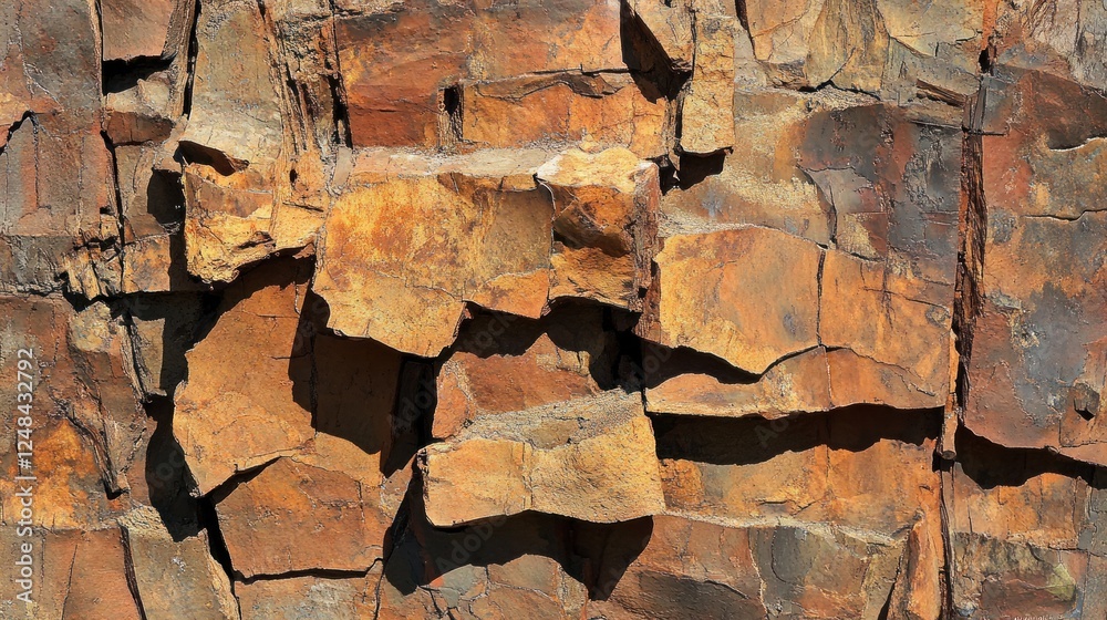 Aufkleber Abstract Texture Of Weathered And Fragmented Rock Surface
