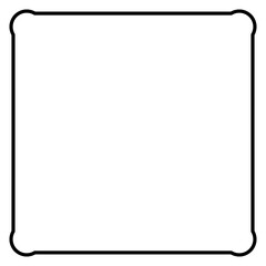 Aesthetic black square border 