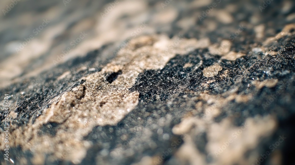 Poster a close up view of a textured rock surface