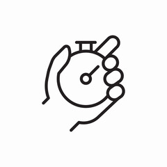 stopwatch time icon vector sign