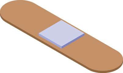 Isometric adhesive bandage ensuring hygiene and protection during wound healing