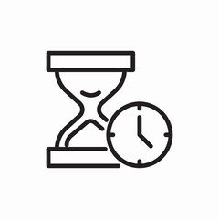 Timer countdown waiting time icon vector sign