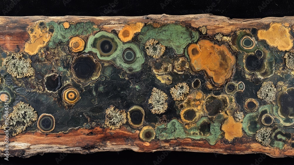 Poster Orbicular Jasper Slab Showing Colorful Concentric Patterns