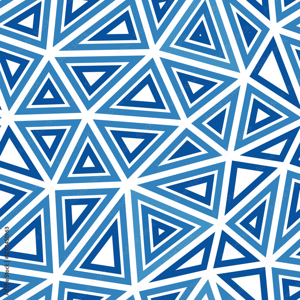 Poster triangulation geometric shapes background. big triangles size. multiple repeated inner triangles. si