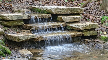 Stone Steps Cascade Water Feature Natural Creek