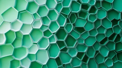 Obraz premium Abstract green graphic polygon texture with copy space for your design, advertise and banner concept