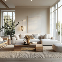 showcasing comfortable yet elegant furniture that reflects individual taste. Include decorative elements like personalized artwork, unique decorative accessories, and cozy textiles that convey warmth 