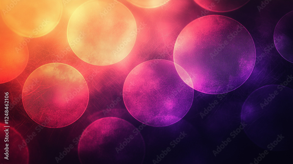 Wall mural a colorful background with many small circles of different colors