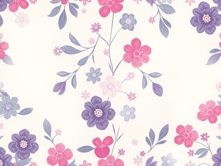 Murky Hues: Subtle Fog Veils Delicate Floral Tapestry