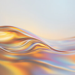 Psychedelic music poster with liquid typography and rainbow colors.

