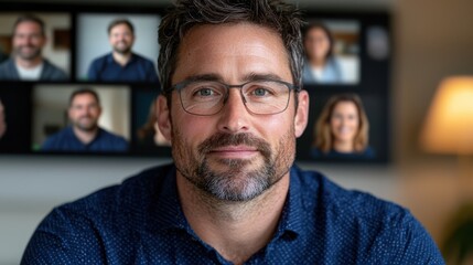 Diverse group of professionals engaged in a virtual networking event exploring the latest digital platforms and technologies for remote professional development