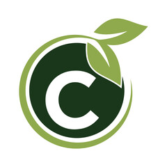 Fototapeta premium Nature Logo combine with letter C vector template