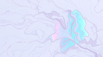 Fototapeta premium Shimmering Holographic Hues Dance on Fluid Marbled Tapestry