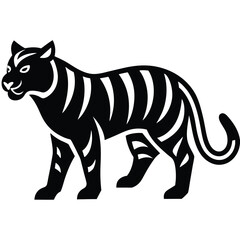 This is tiger vector icon design with illustration