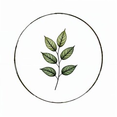 grean leafs logo vegan symbol 3D