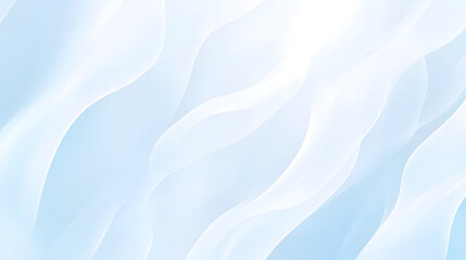 Smooth, flowing white textures blending with soft light blue tones, resembling delicate waves in motion.