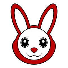 vector illustration of a rabbit
