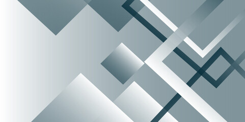 Fototapeta premium Decorative web layout or poster, banner. white paper texture blue background. Vector for business, corporate presentation design.Space futuristic design concept. abstract background geometry triangle.