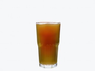 the AI Image Generator, Transparent Glass of Amber Drink