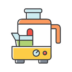 Juicer Machine Icon with colorful design and modern features