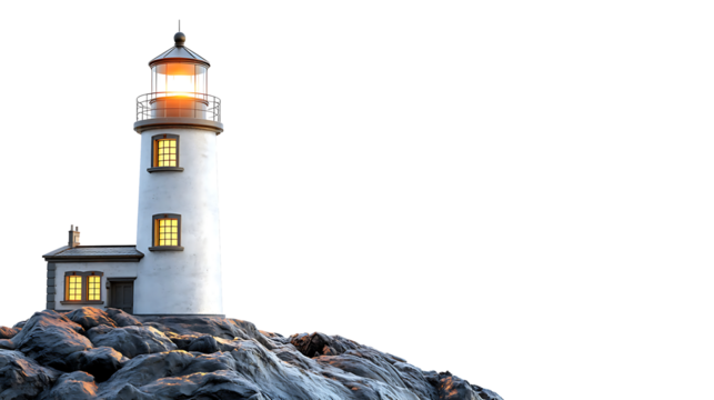 lighthouse isolated on white background png