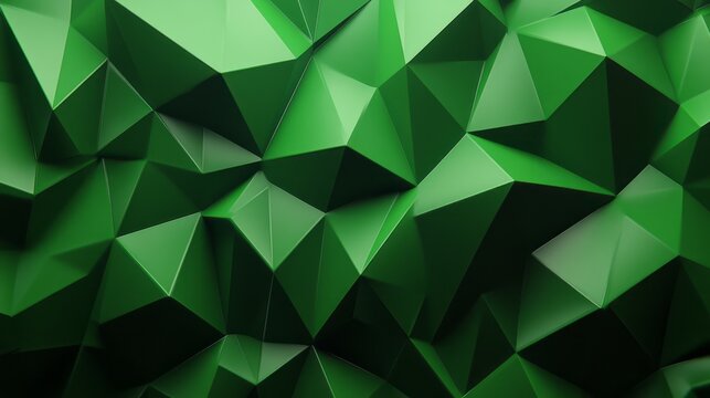 abstract green graphic polygon texture with copy space for your design, advertise and banner concept