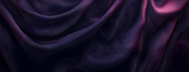 Obraz premium Draped purple fabric, studio backdrop
