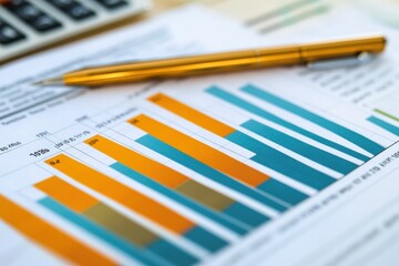 Financial comparison spreadsheet highlights data trends and insights for analysis. Generative AI