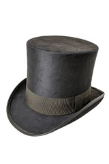 Classic Black Top Hat Elegant Victorian Formal Headwear